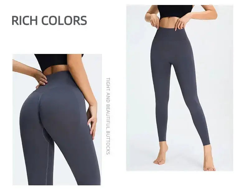 Nude Yoga Pants Women High Waist Seamless Hip Lifting