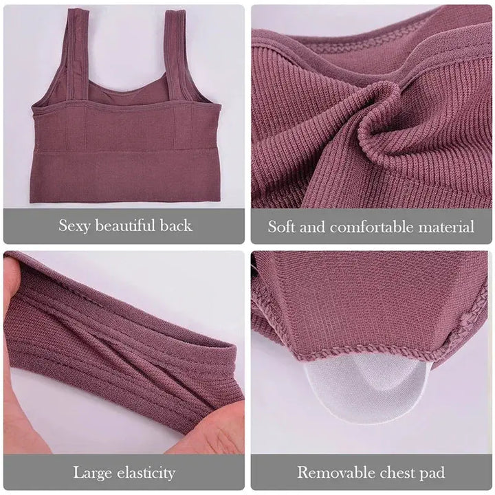 Seamless Shockproof Yoga Bra For Women Breathable Crop Top - OurLum.com