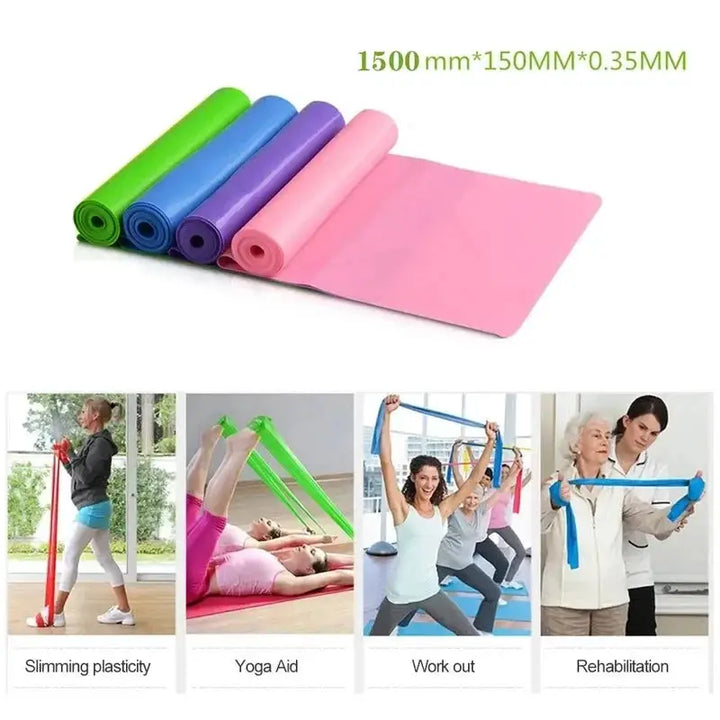 Home Fitness Resistance Bands For Yoga And Pilates