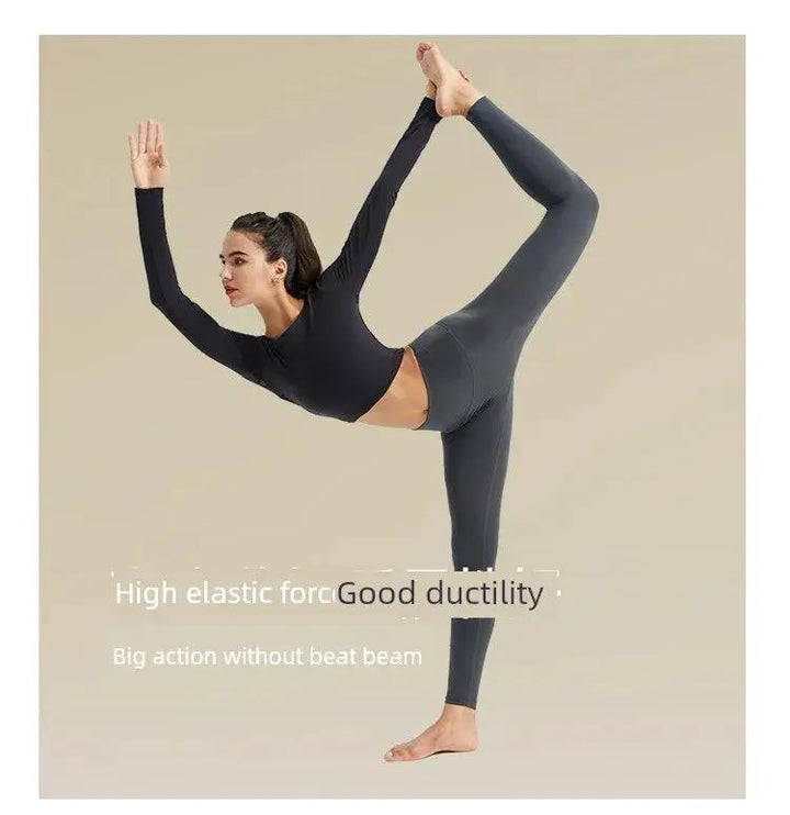 Jiao Ma Yoga Pants High Waist Algin Fabric Hip Raise