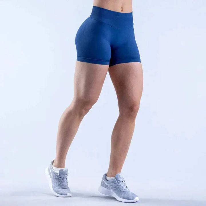 Womens Seamless Scrunch Butt Biker Shorts For Yoga Wear