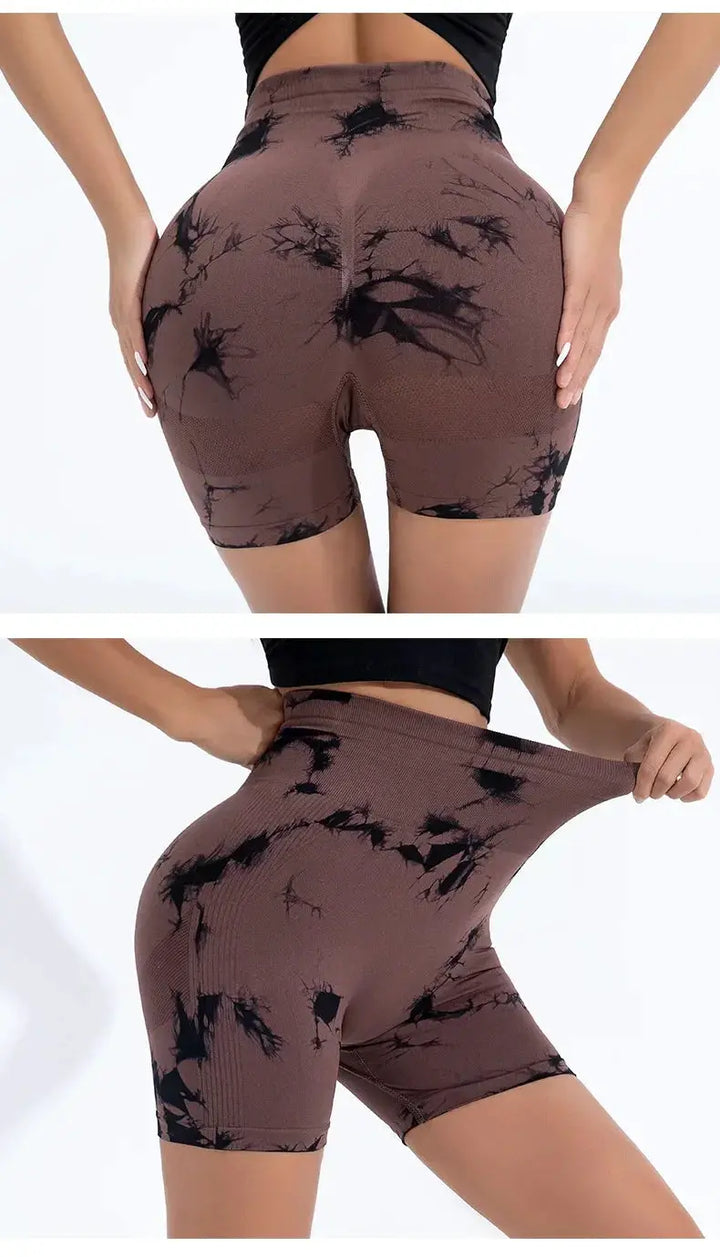 High Waisted Seamless Tie Dye Butt Lift Leggings For Women