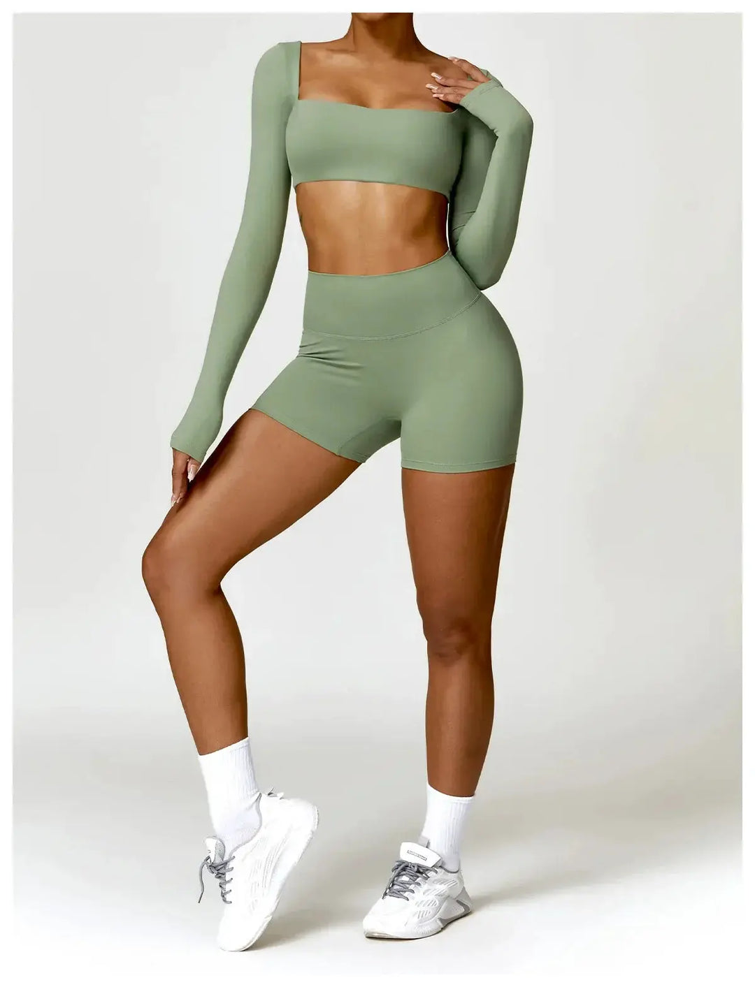 Women Yoga Sports Set Quick Dry 2 Piece Gym Outfit