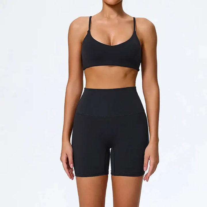Ctenkevet Summer Women 2Pcs Sleeveless Sports Set Female Gym Two-Piece Yoga Set High Waist Breathable Legging Sportswear Women