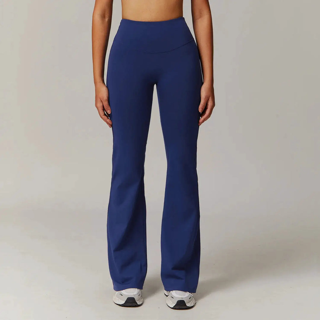 High Waist Wide Leg Pants Leggings Women Tights Fitness Bell-bottoms Yoga Elastic Leggings Push Up Gym Workout Flared Pants