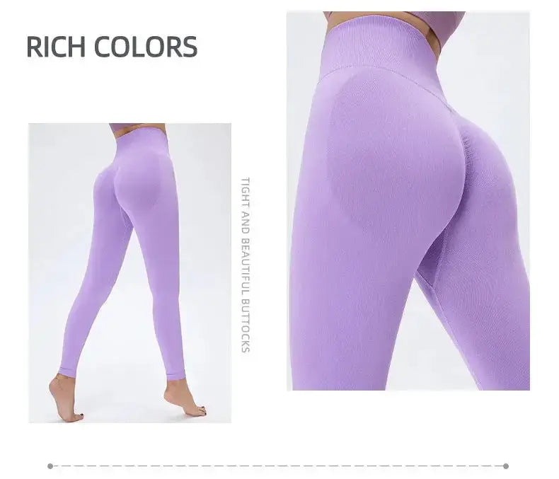Nude Yoga Pants Women High Waist Seamless Hip Lifting