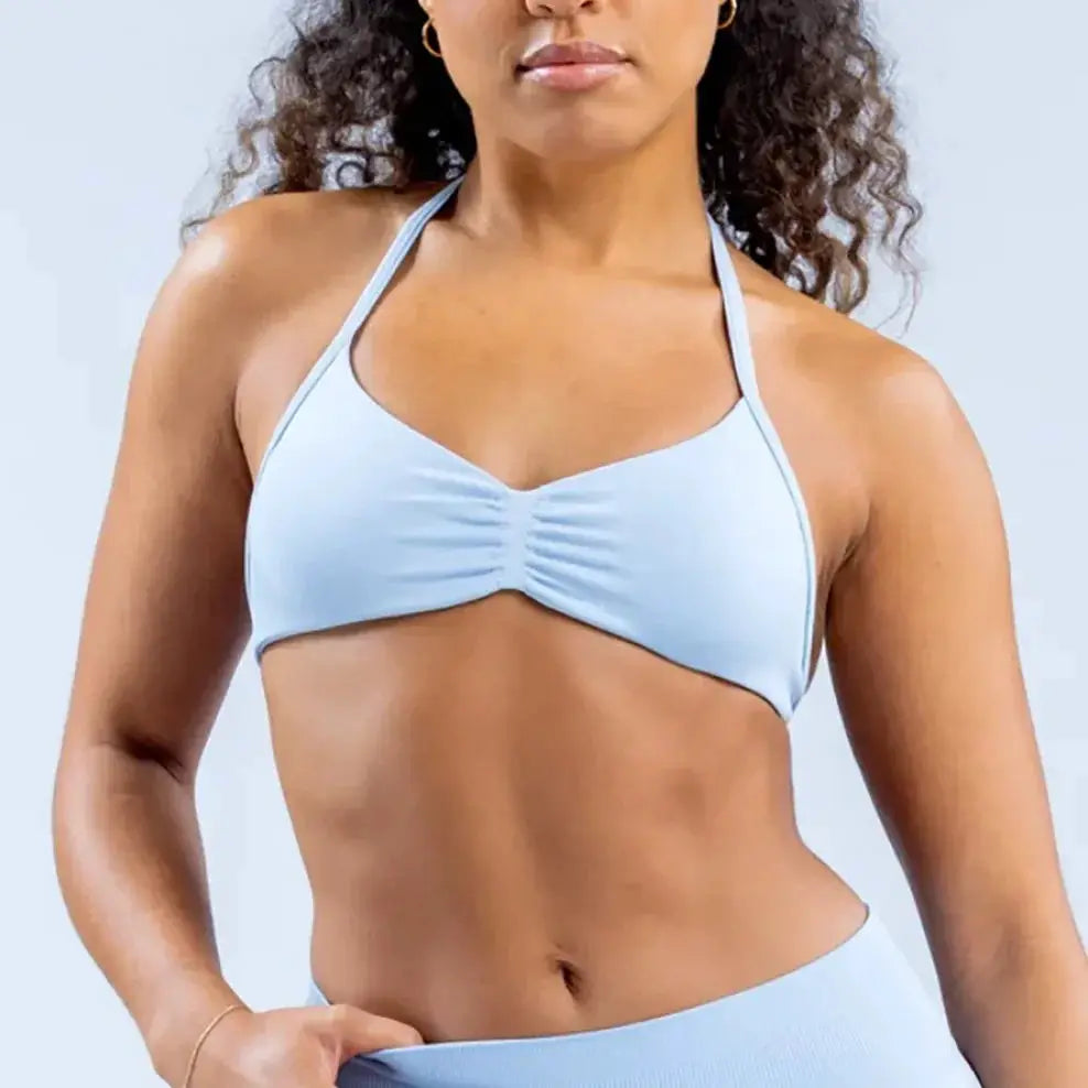 NCLAGEN High Support Seamless Strappy Sports Bra For Women