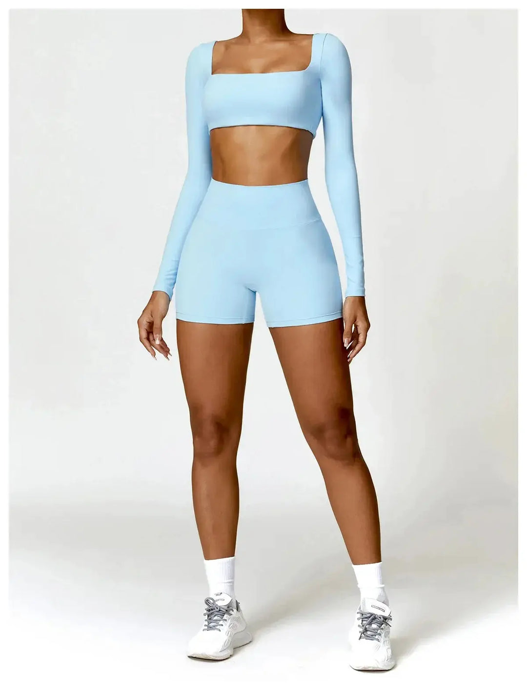 Women Yoga Sports Set Quick Dry 2 Piece Gym Outfit