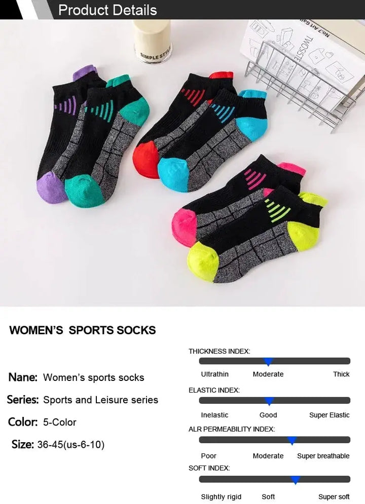 Unisex Organic Cotton Ankle Socks Breathable Sports Casual