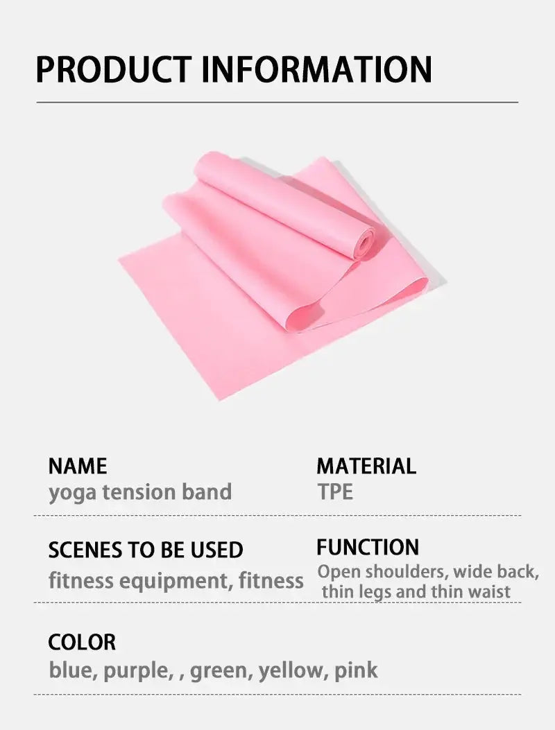 Home Fitness Resistance Bands For Yoga And Pilates