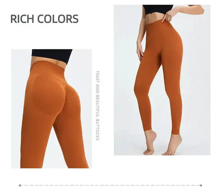 Nude Yoga Pants Women High Waist Seamless Hip Lifting