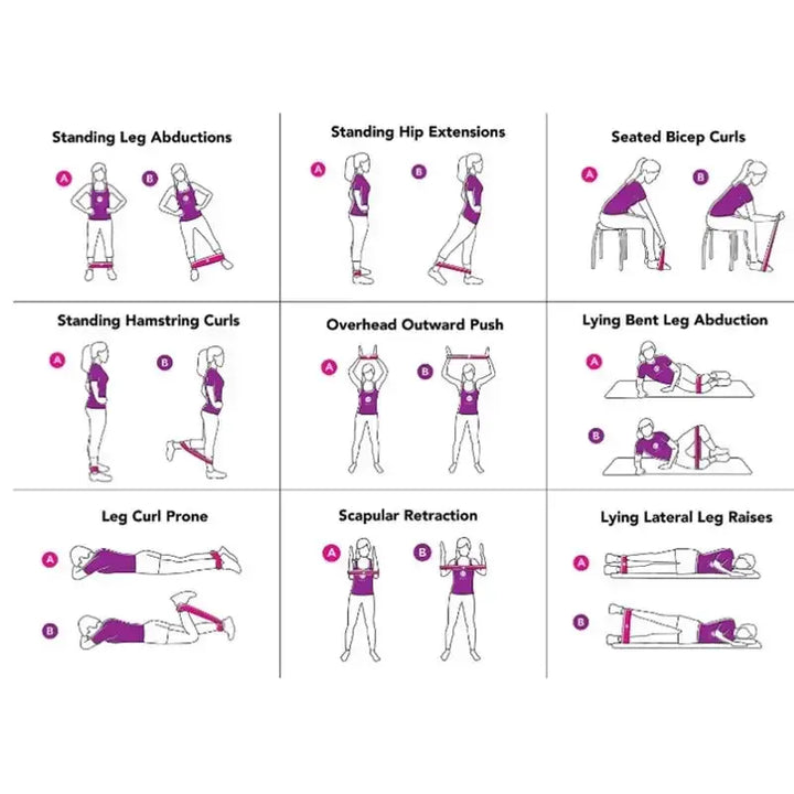 TPE Yoga Resistance Bands Set For Strength And Flexibility