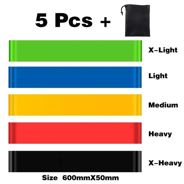 Versatile Elastic Resistance Bands Set for Home Workouts