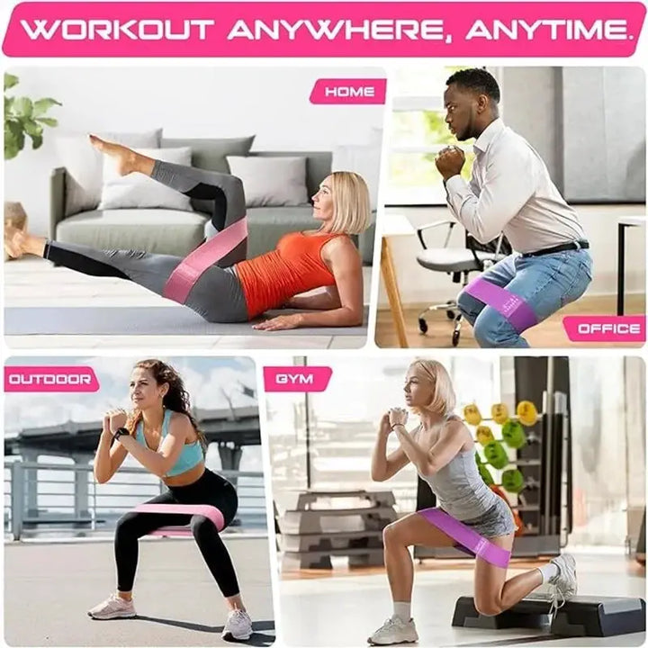 Premium Yoga Resistance Bands Anti Slip For Leg And Glute