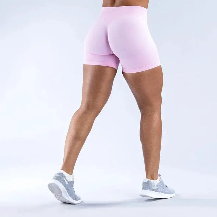 Womens Seamless Scrunch Butt Biker Shorts For Yoga Wear