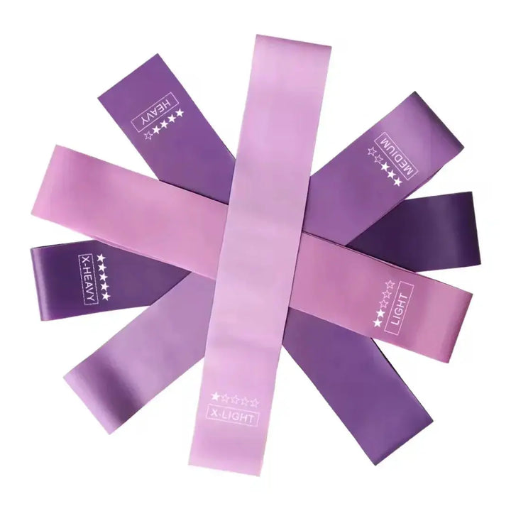 5 Color Coded Resistance Bands for Home Fitness Set