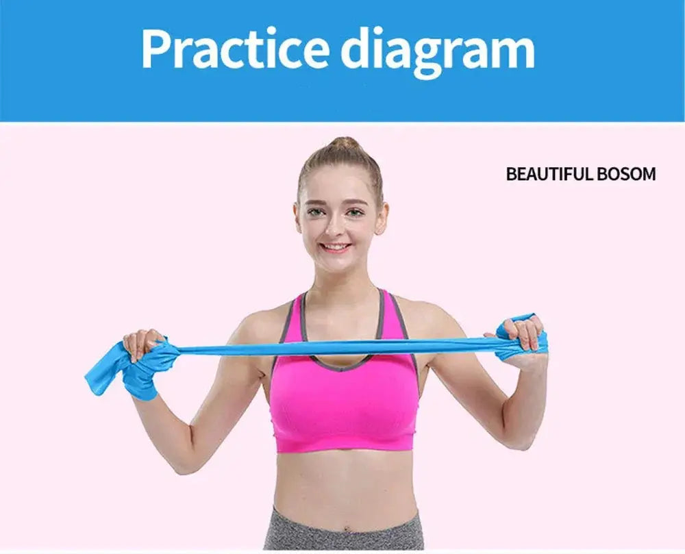 Versatile Natural Latex Yoga Resistance Bands for Home Gym
