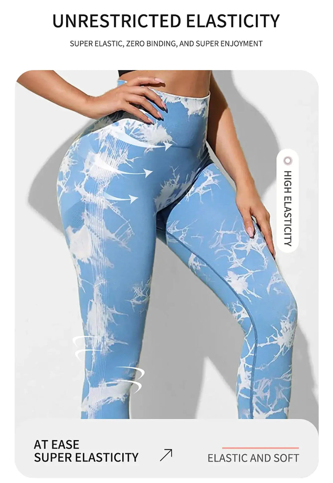 Tie Dye Leggings Seamless High Waist Women Fitness Wear Yoga
