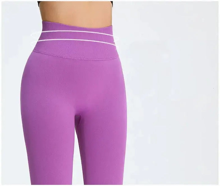 Nude Yoga Pants Women High Waist Seamless Hip Lifting