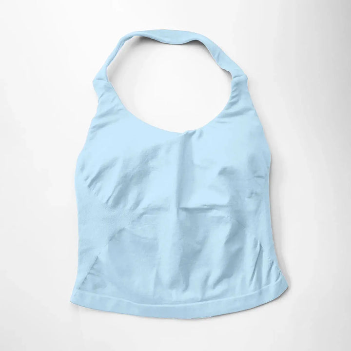 NCLAGEN Gym Halter Top Woman Longline Strappy Tank Padded Yoga Clothing Fitness Workout Running Activewear Pilates Clothes