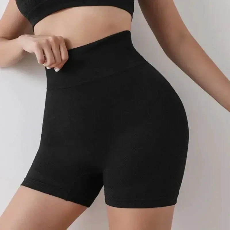 Seamless High Waisted Yoga Shorts Women Butt Lifting Scrunch