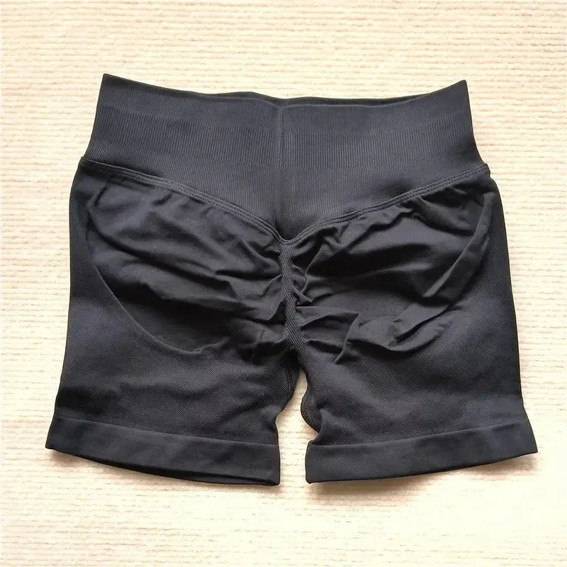 Womens Seamless Scrunch Butt Biker Shorts For Yoga Wear