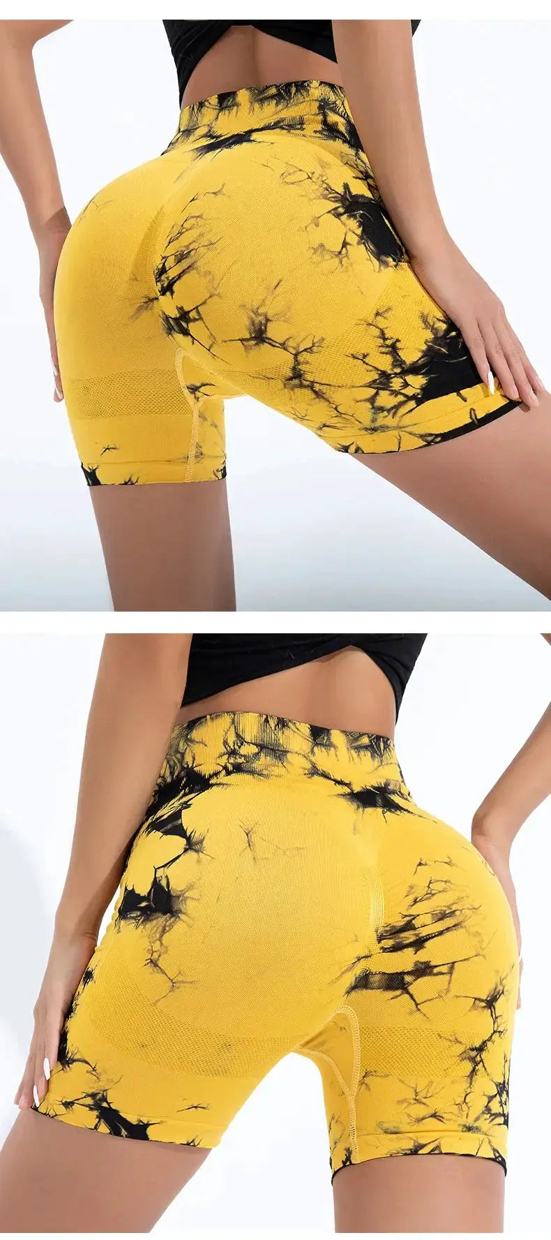 High Waisted Seamless Tie Dye Butt Lift Leggings For Women