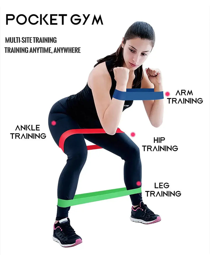 Portable Resistance Bands Set For Strength Training And Yoga
