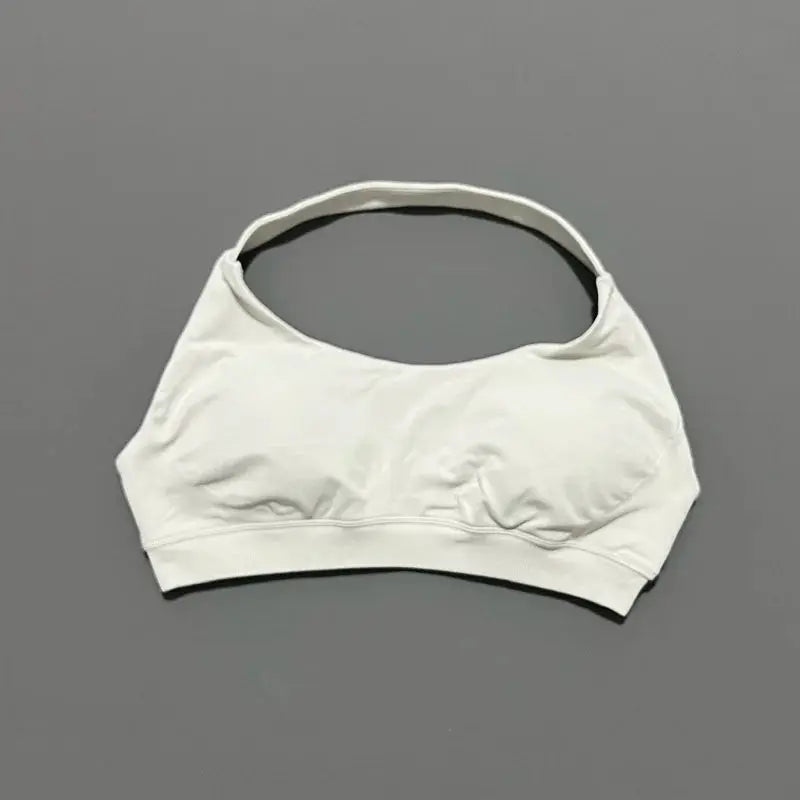 Sports Bra Women Seamless Yoga Halter Bra Top High Support Open Back Bra Fitness Push-up Activewear Workout Gym Underwear