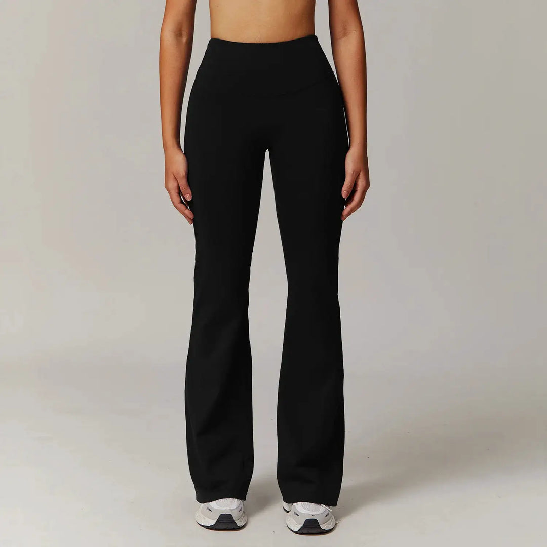 High Waist Wide Leg Pants Leggings Women Tights Fitness Bell-bottoms Yoga Elastic Leggings Push Up Gym Workout Flared Pants
