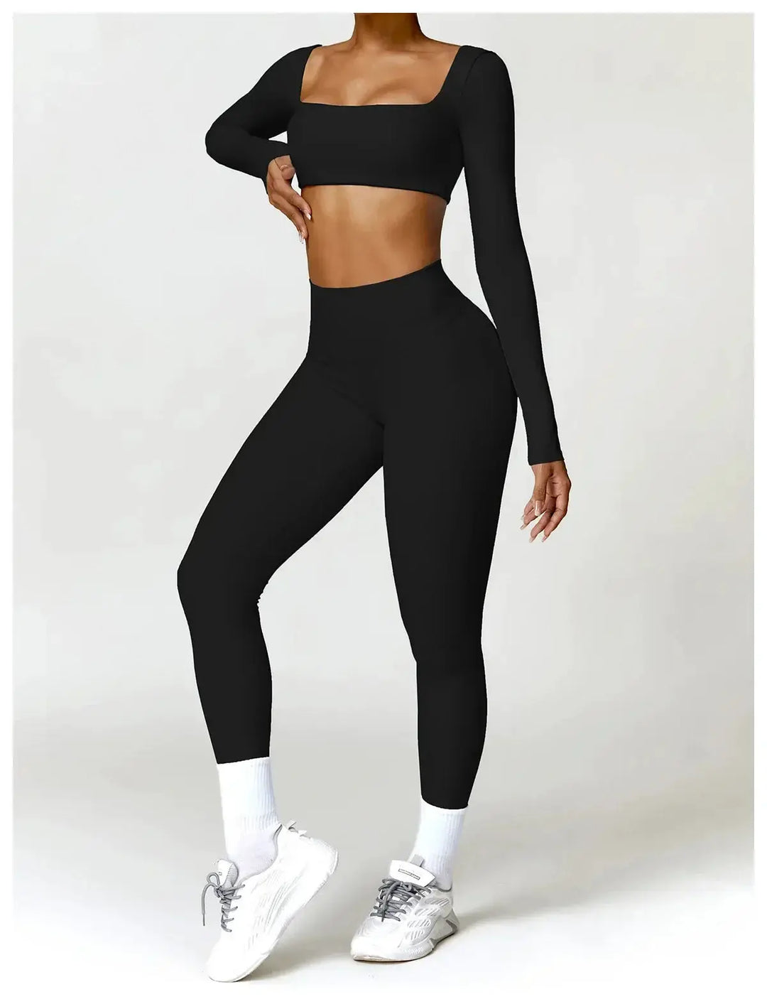 Women Yoga Sports Set Quick Dry 2 Piece Gym Outfit