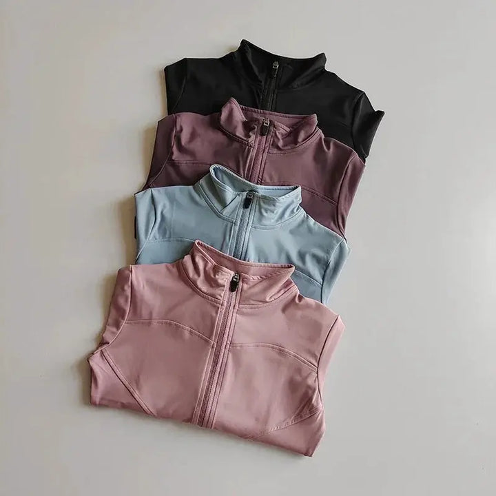 Outdoor Sports Long Sleeve Women Slim Yoga Top For Active