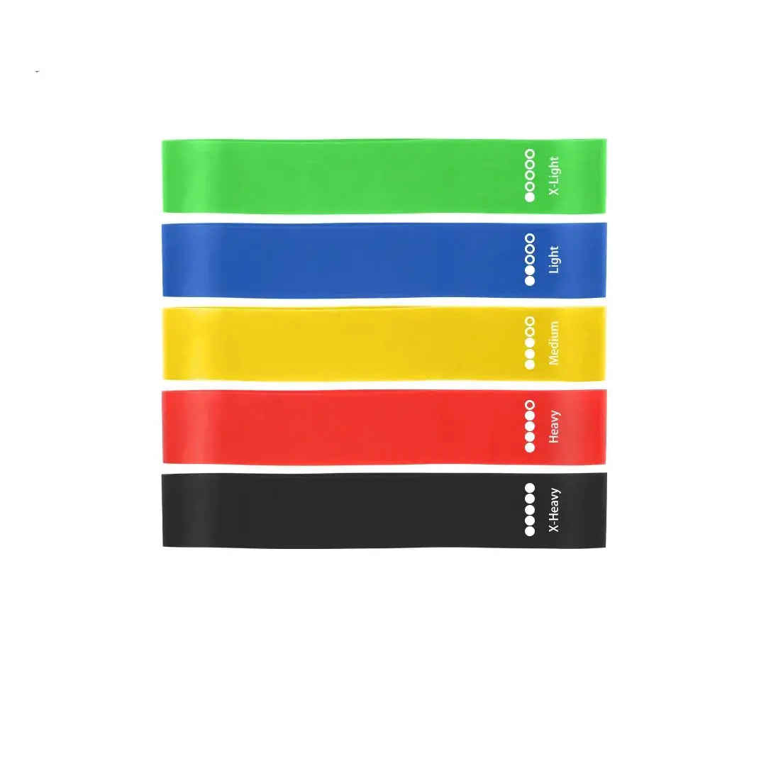 5 Piece Elastic Resistance Bands Set For Strength Training