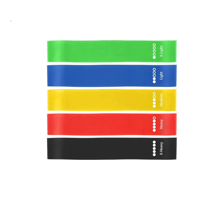 5 Piece Elastic Resistance Bands Set For Strength Training