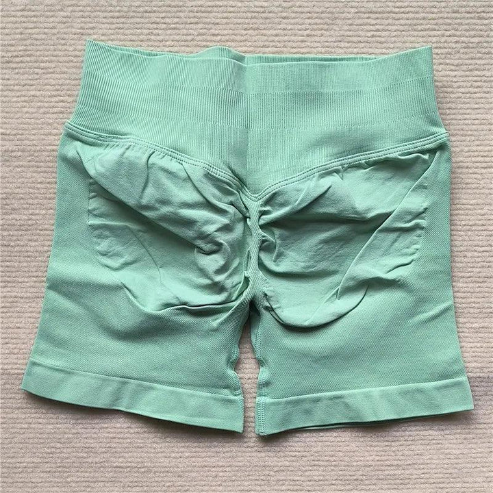 Womens Seamless Scrunch Butt Biker Shorts For Yoga Wear