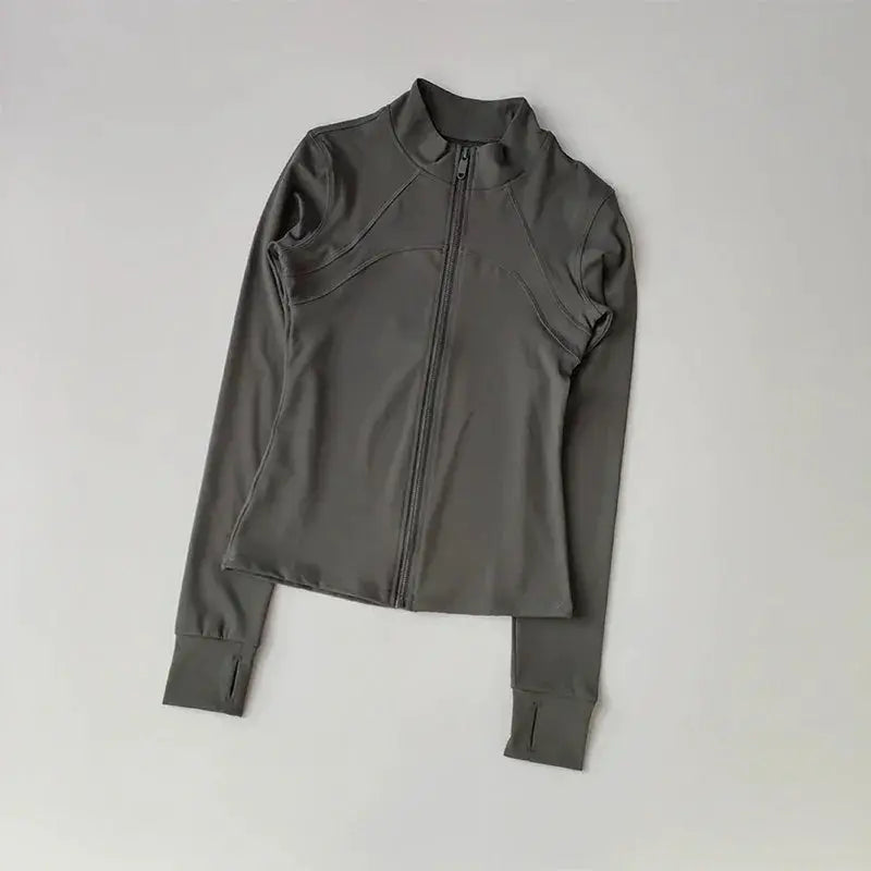 Yoga Suit Women High End Standing Collar Long Sleeve Jacket