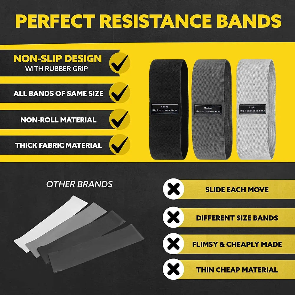 Fabric Resistance Booty Bands For Glute And Thigh Workouts