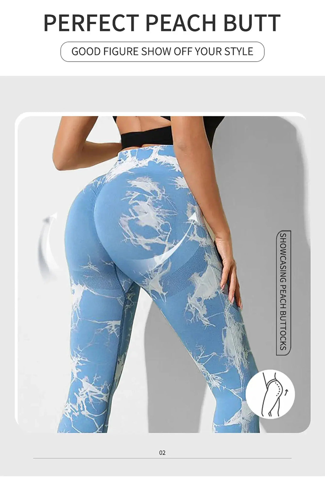 Tie Dye Leggings Seamless High Waist Women Fitness Wear Yoga