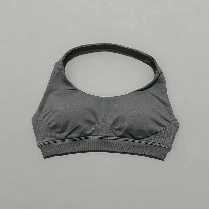 Sports Bra Women Seamless Yoga Halter Bra Top High Support Open Back Bra Fitness Push-up Activewear Workout Gym Underwear