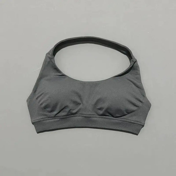 Sports Bra Women Seamless Yoga Halter Bra Top High Support Open Back Bra Fitness Push-up Activewear Workout Gym Underwear