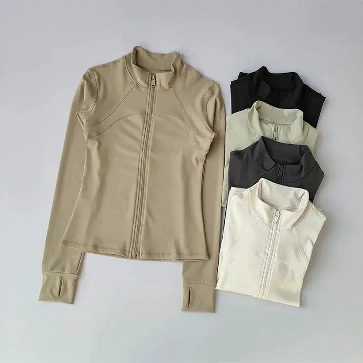 Yoga Suit Women High End Standing Collar Long Sleeve Jacket
