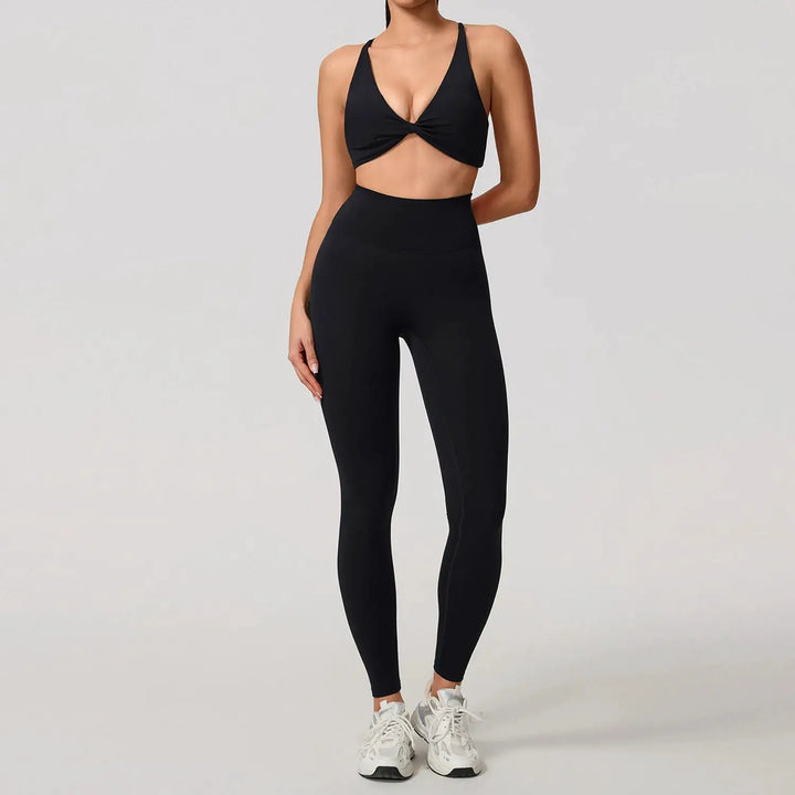 Summer 2PCS Yoga Suit Sports Set Women Quick-Dry Gym Set Women Tracksuit Running Workout Long Sleeve Sports Shirt Yoga Clothing